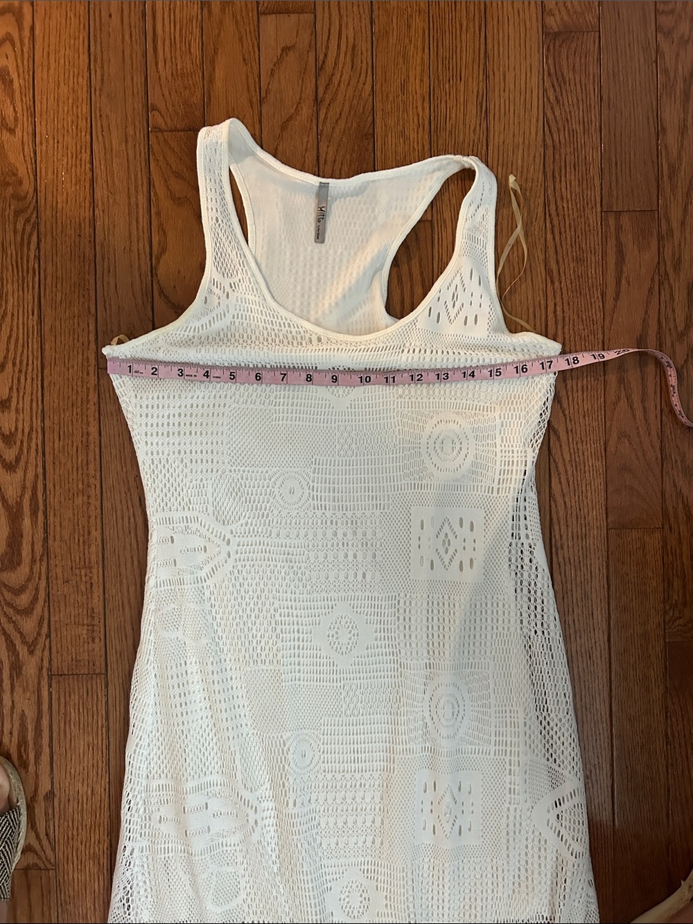 Sleeveless White Crochet Maxi Dress - Lightweight Summer Layer - Picture 7 of 9